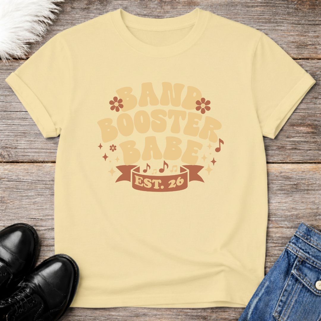 Band Booster Babe Est '26 Retro T-Shirt