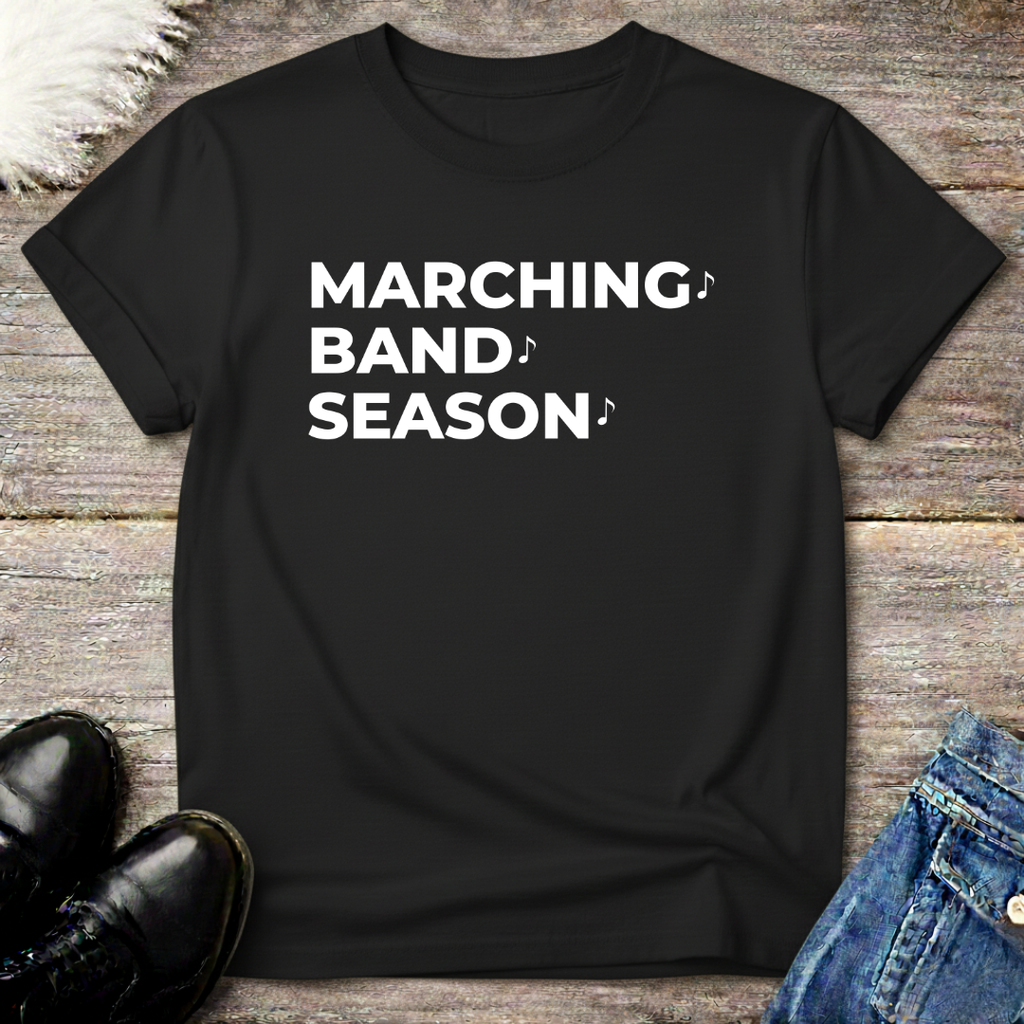 Marching Band Season Note Tee