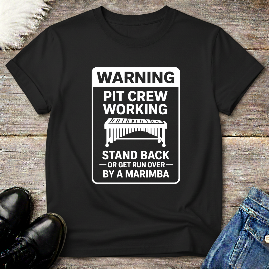 Warning Pit Crew Tee