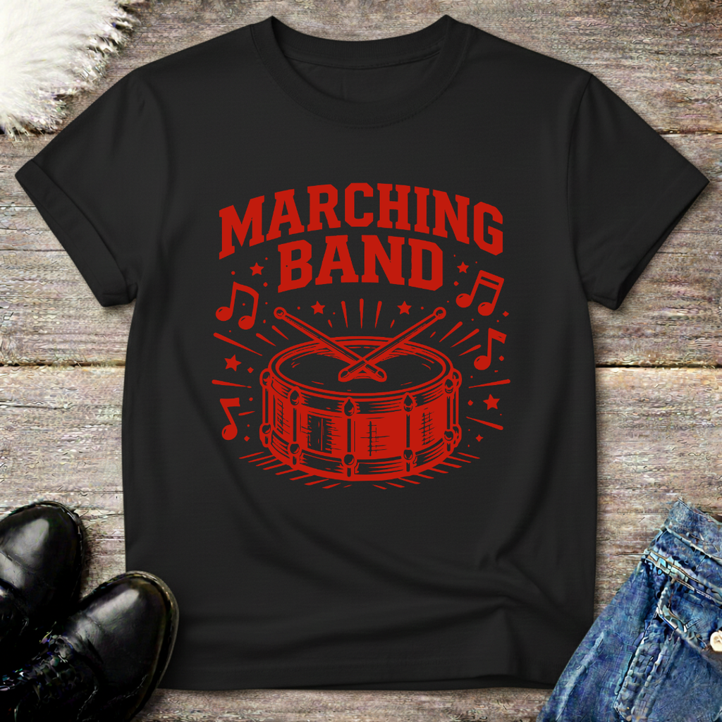 Marching Band Drum Graphic Tee
