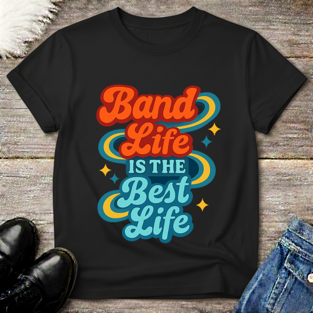 Neon Band Life Best Tee