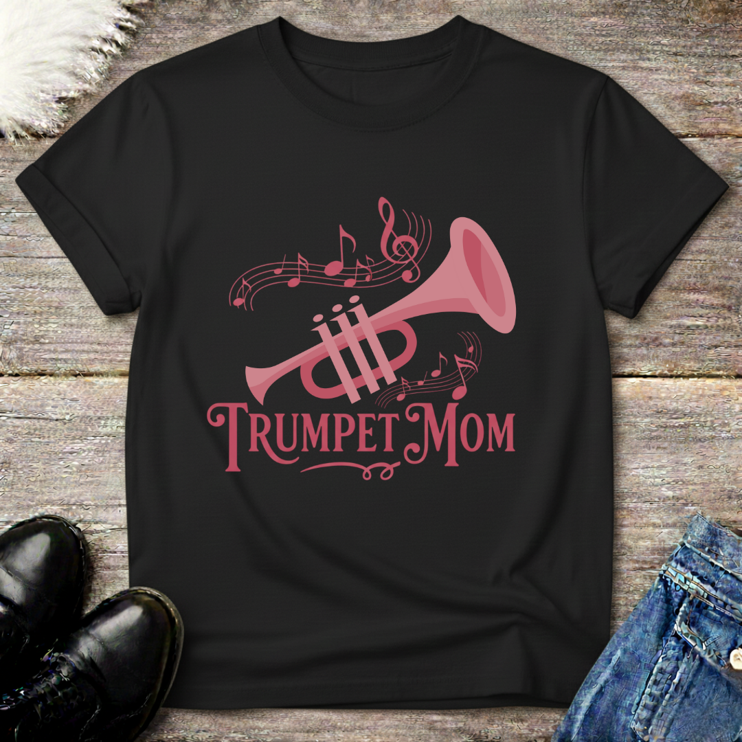 Pink Trumpet Mom Tee