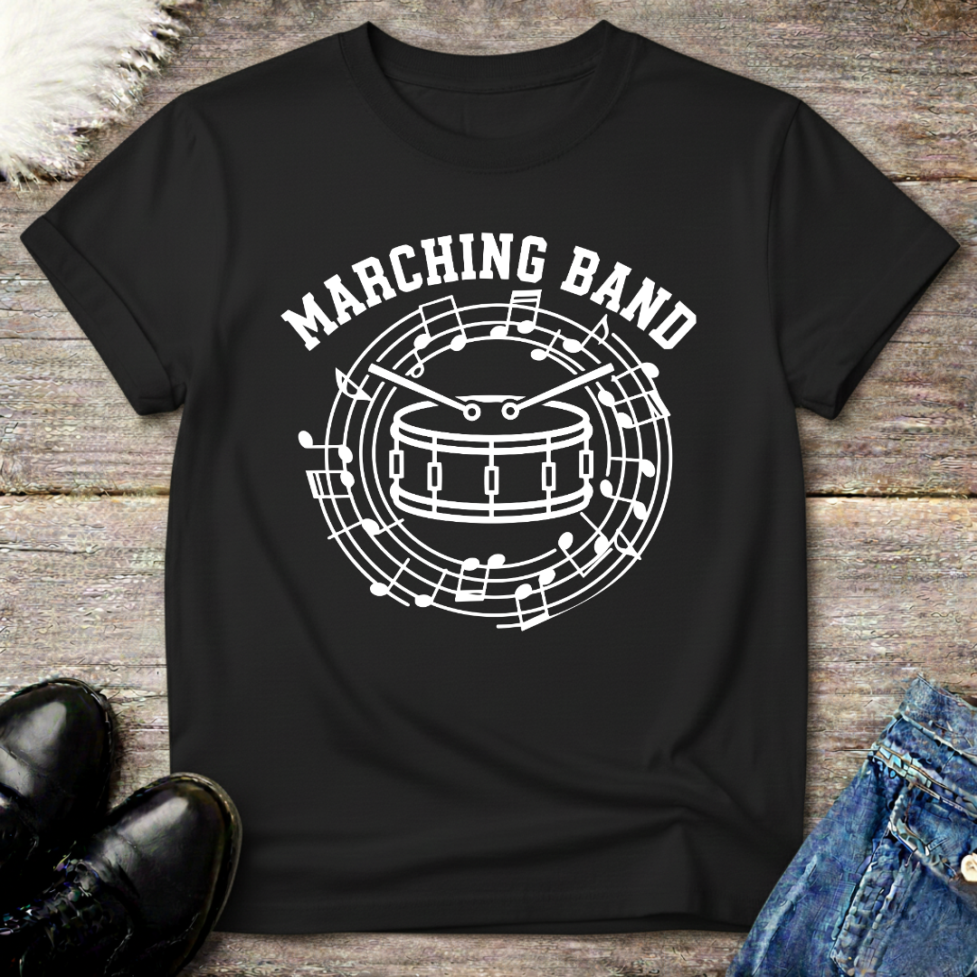 Marching Band Red Drum Tee