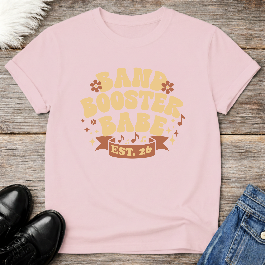 Band Booster Babe Est '26 Retro T-Shirt