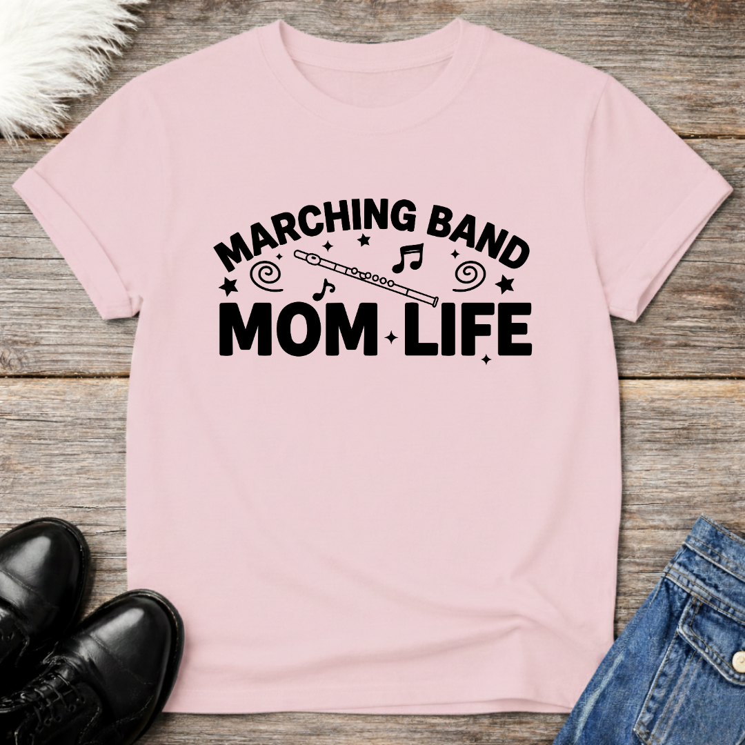 Mom Life Flute Tee