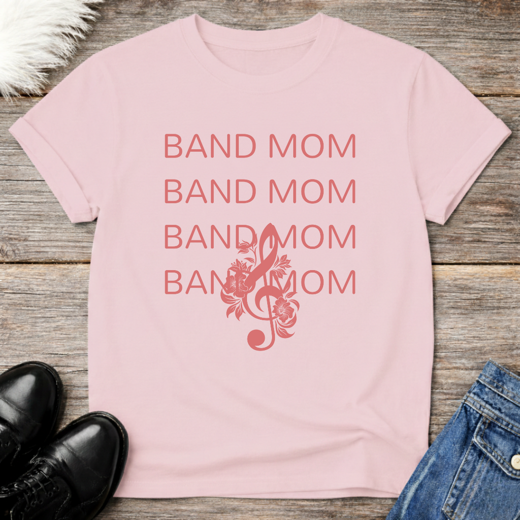 Band Mom Floral Treble Tee