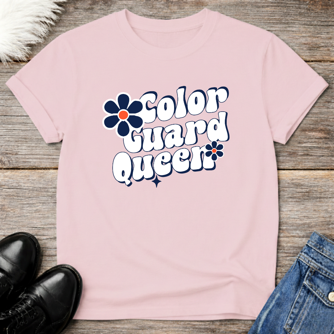 Color Guard Queen Retro Tee