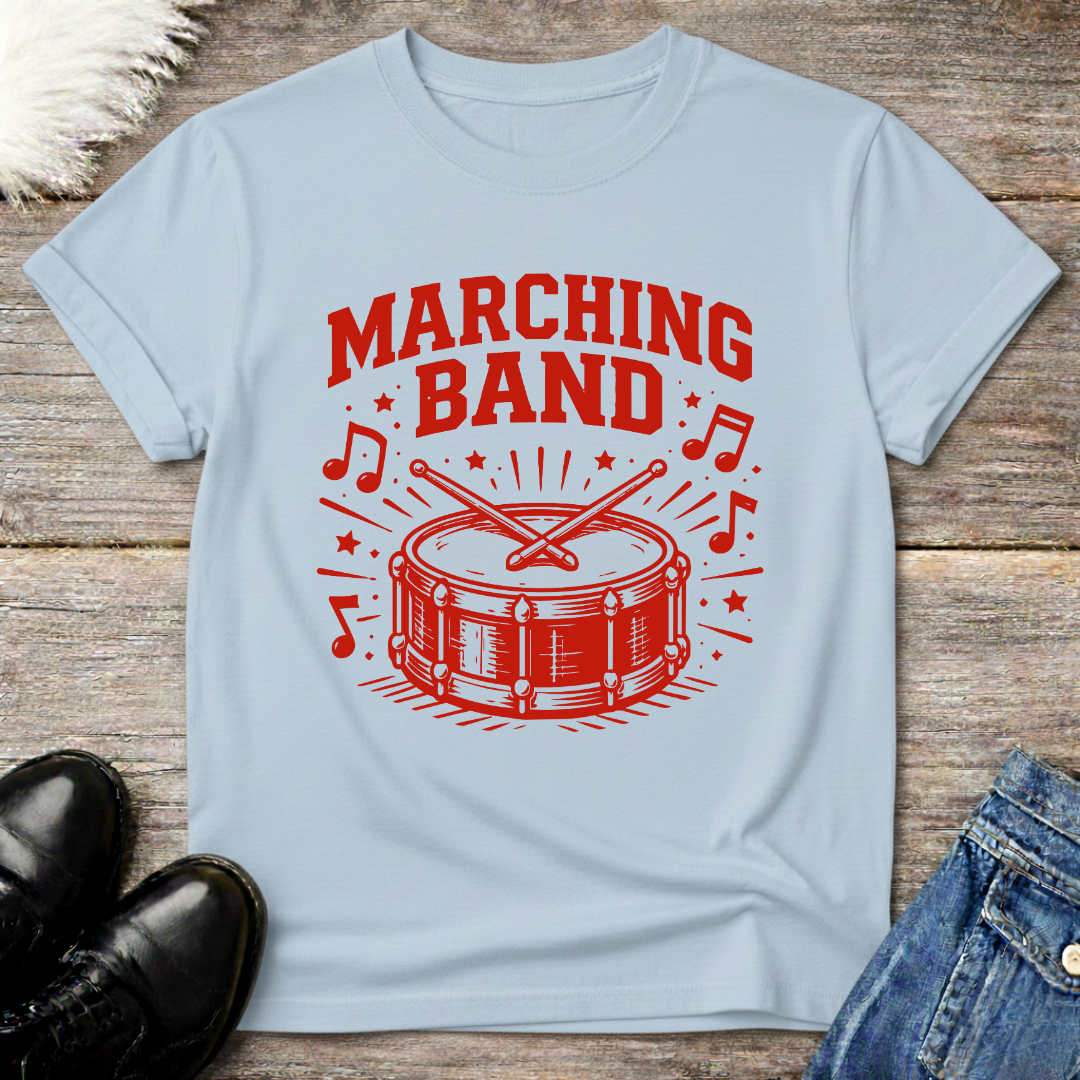 Marching Band Drum Graphic Tee