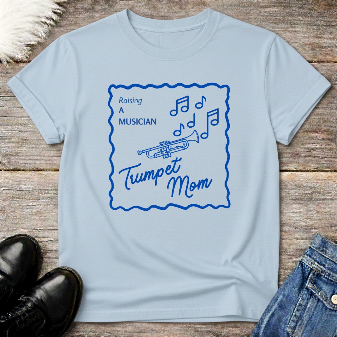Musician Trumpet Mom Doodle Tee