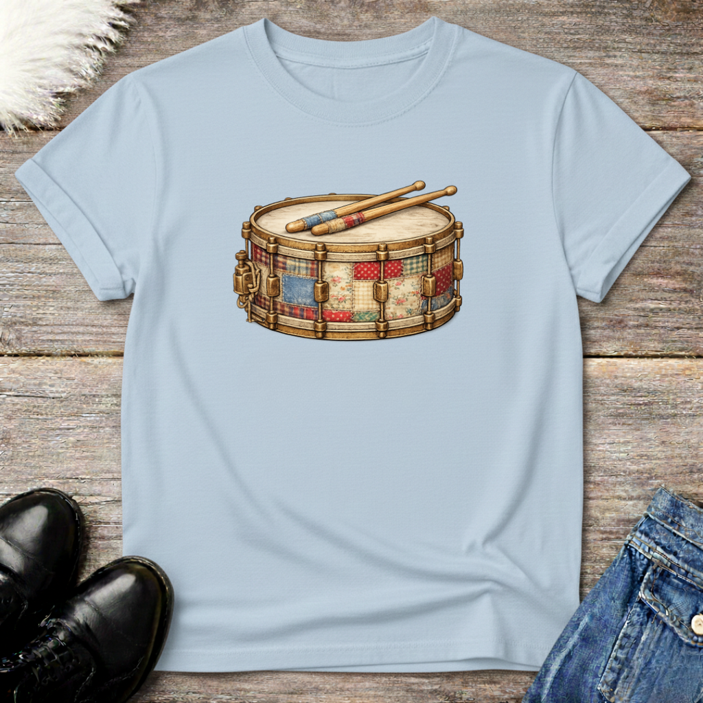 Snare Drum Faux Patchwork Tee