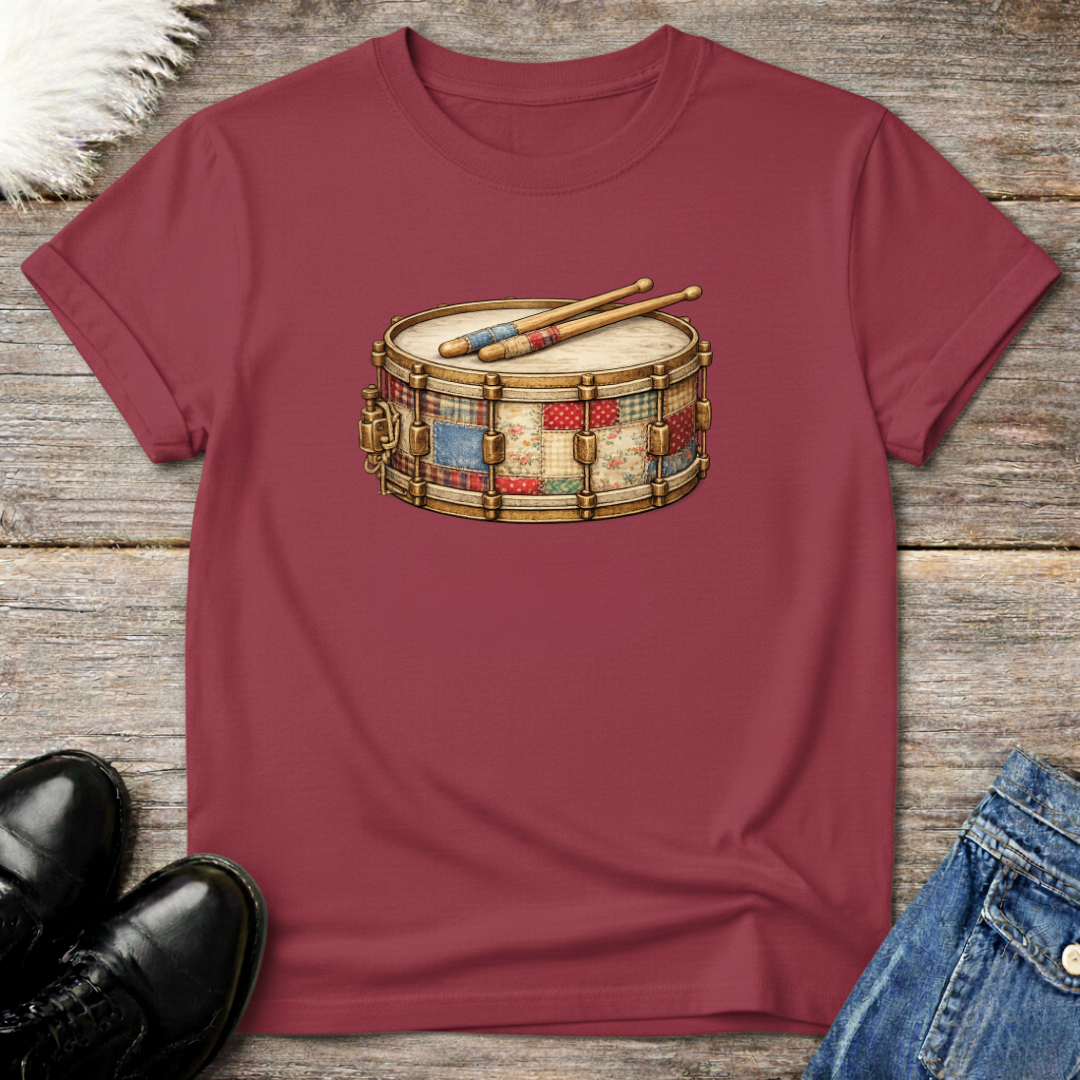 Snare Drum Faux Patchwork Tee