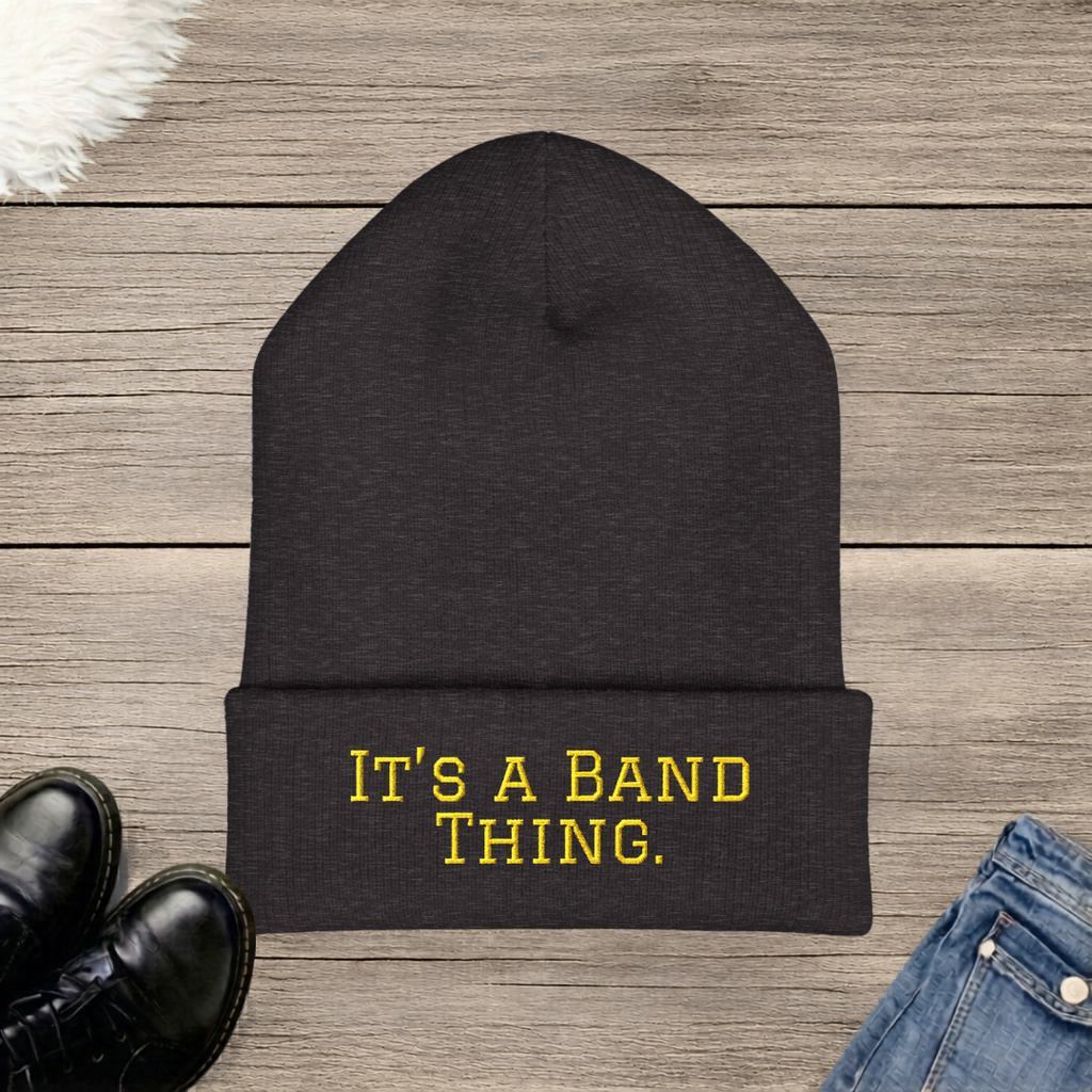 It’s a Band Thing. Embroidered Cuffed Beanie