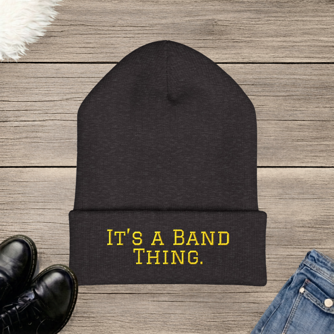 It’s a Band Thing. Embroidered Cuffed Beanie