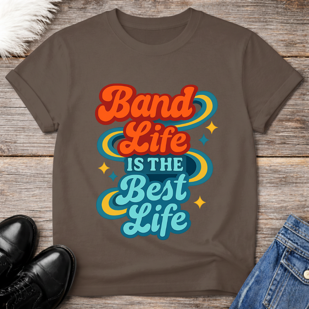 Neon Band Life Best Tee