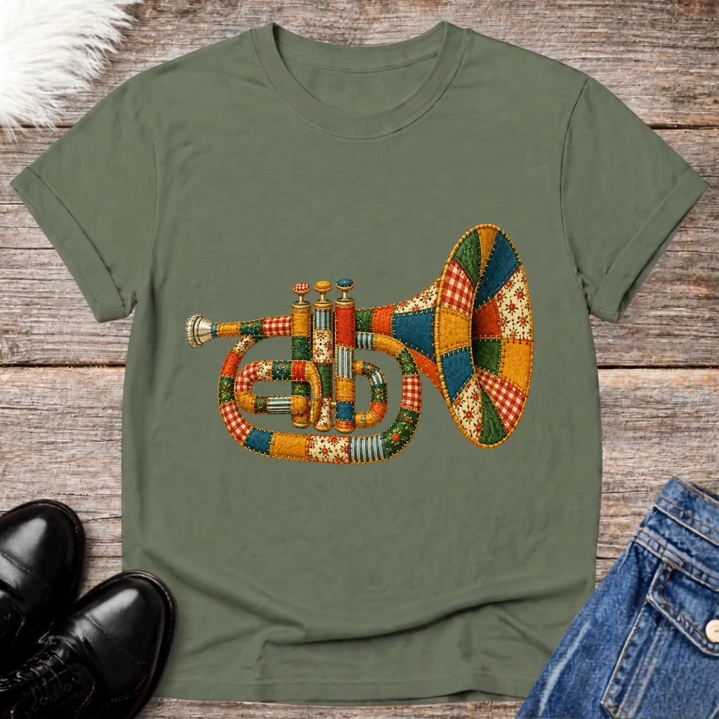 Faux Patchwork Mellophone Tee