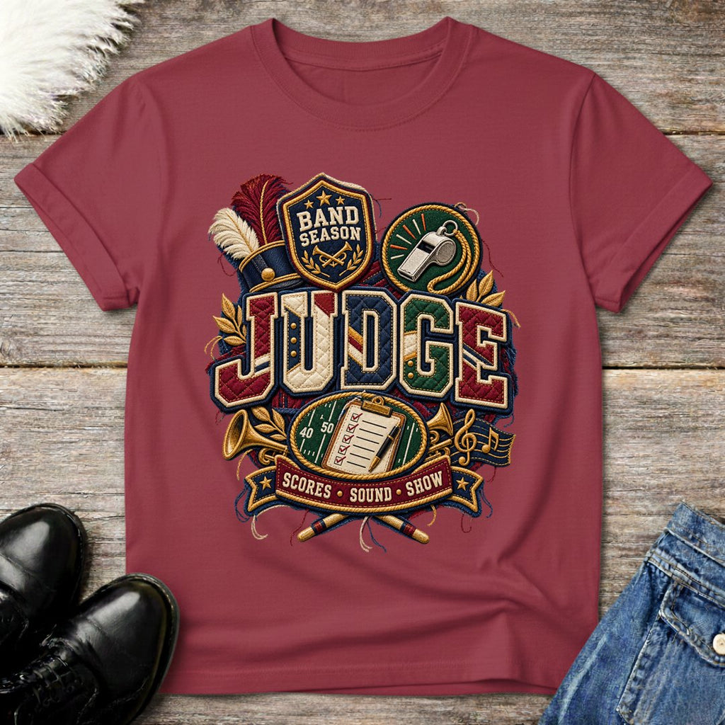 Faux Quilted Patch Judge Tee