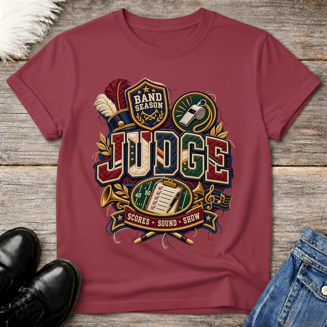 Faux Quilted Patch Judge Tee