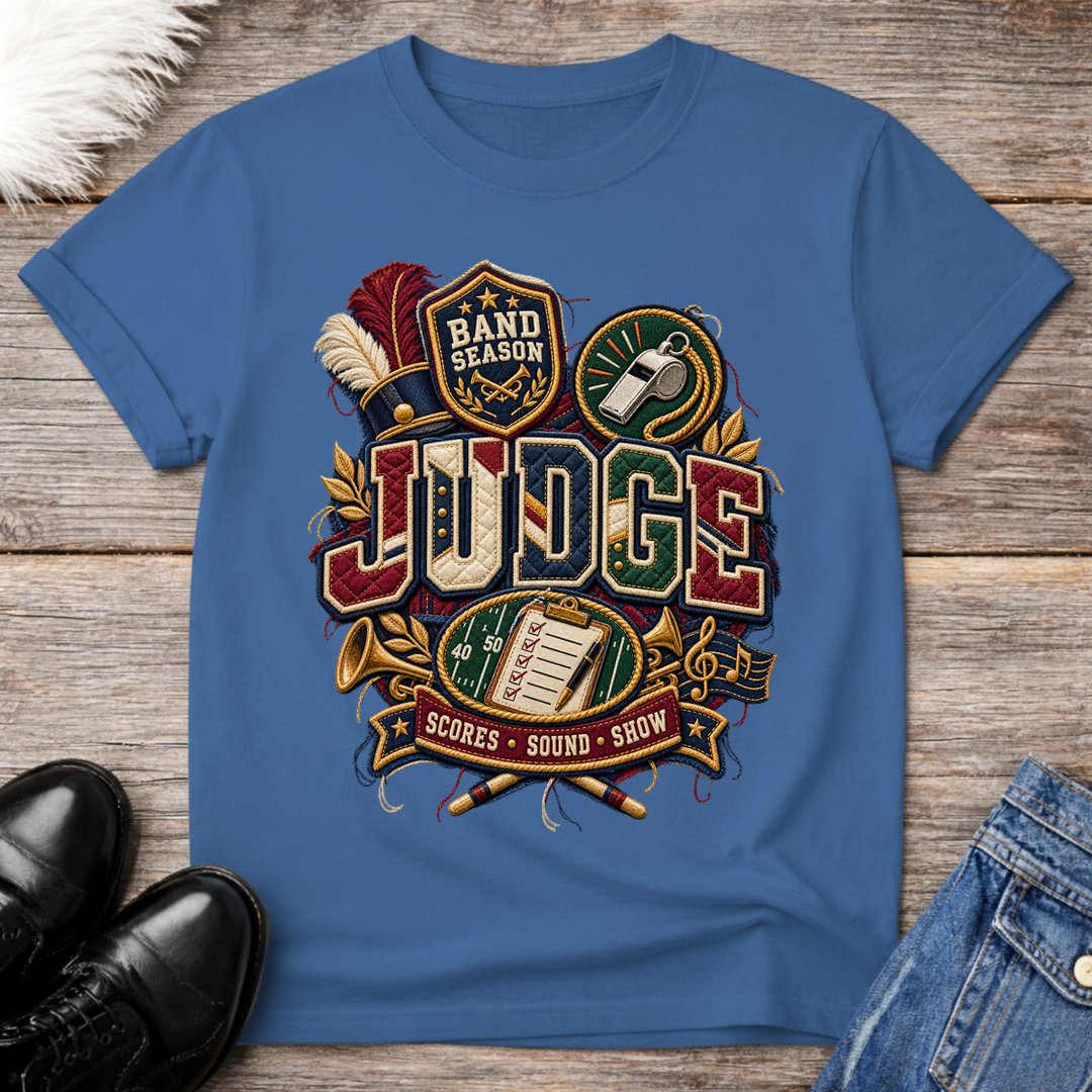 Faux Quilted Patch Judge Tee