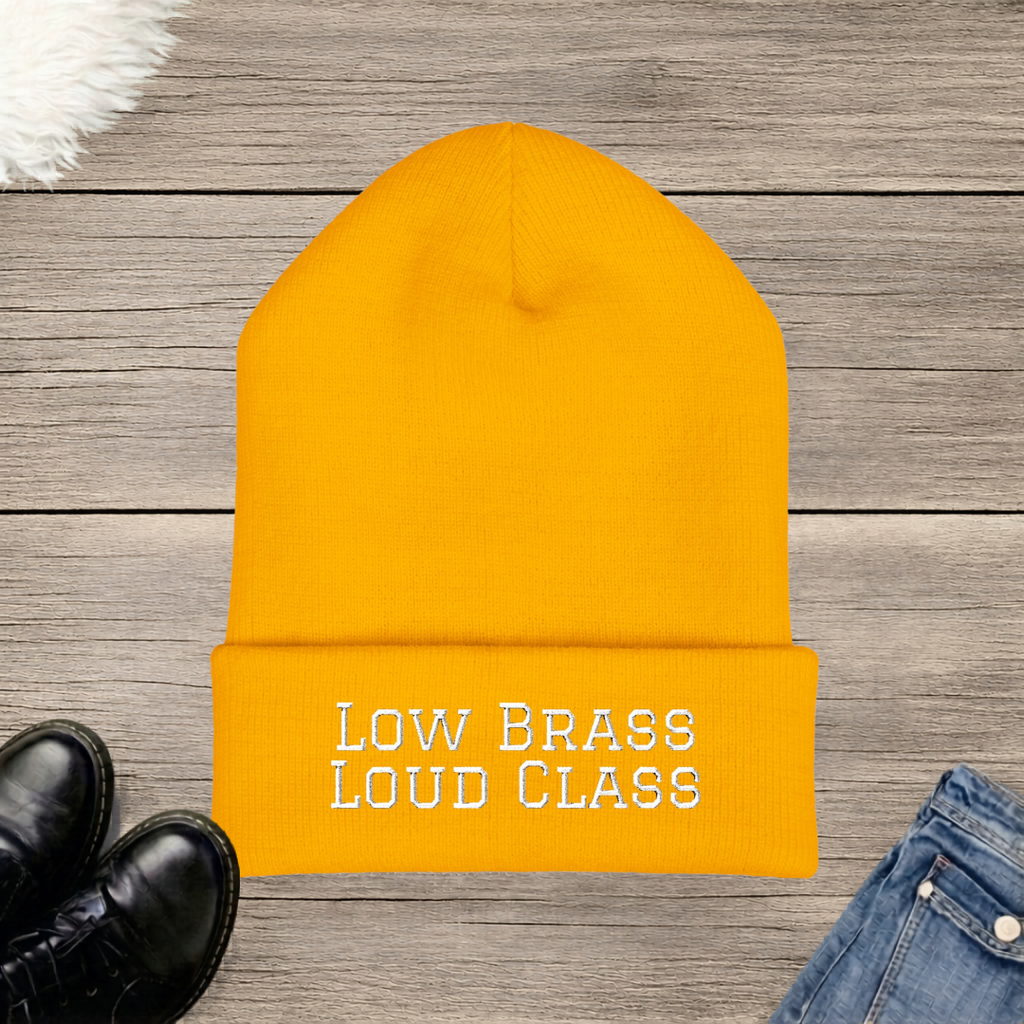 Low Brass Loud Class Embroidered Cuffed Beanie