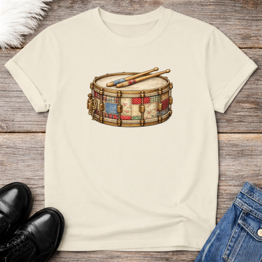 Snare Drum Faux Patchwork Tee