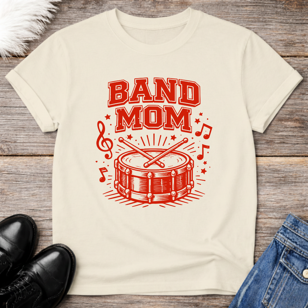 Band Mom Drum Graphic Tee