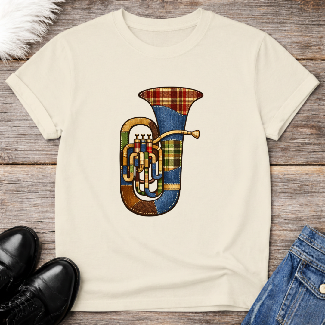 Tuba Faux Patchwork Tee
