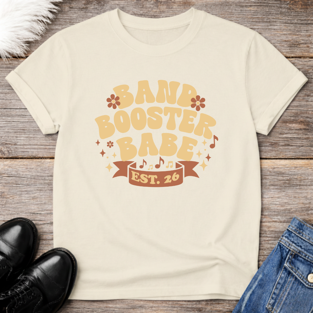 Band Booster Babe Est '26 Retro T-Shirt
