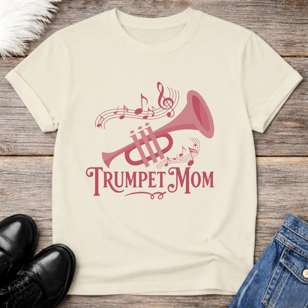 Pink Trumpet Mom Tee