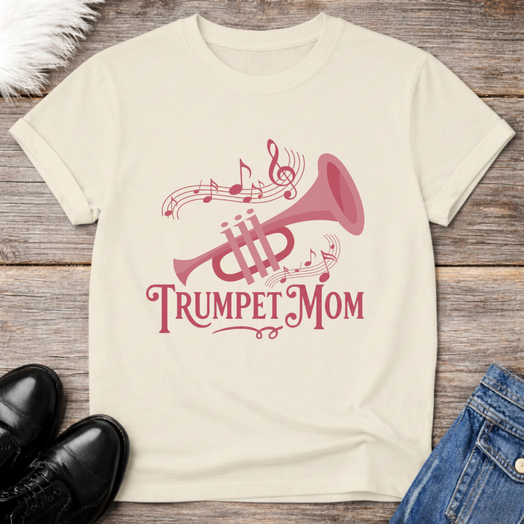 Pink Trumpet Mom Tee