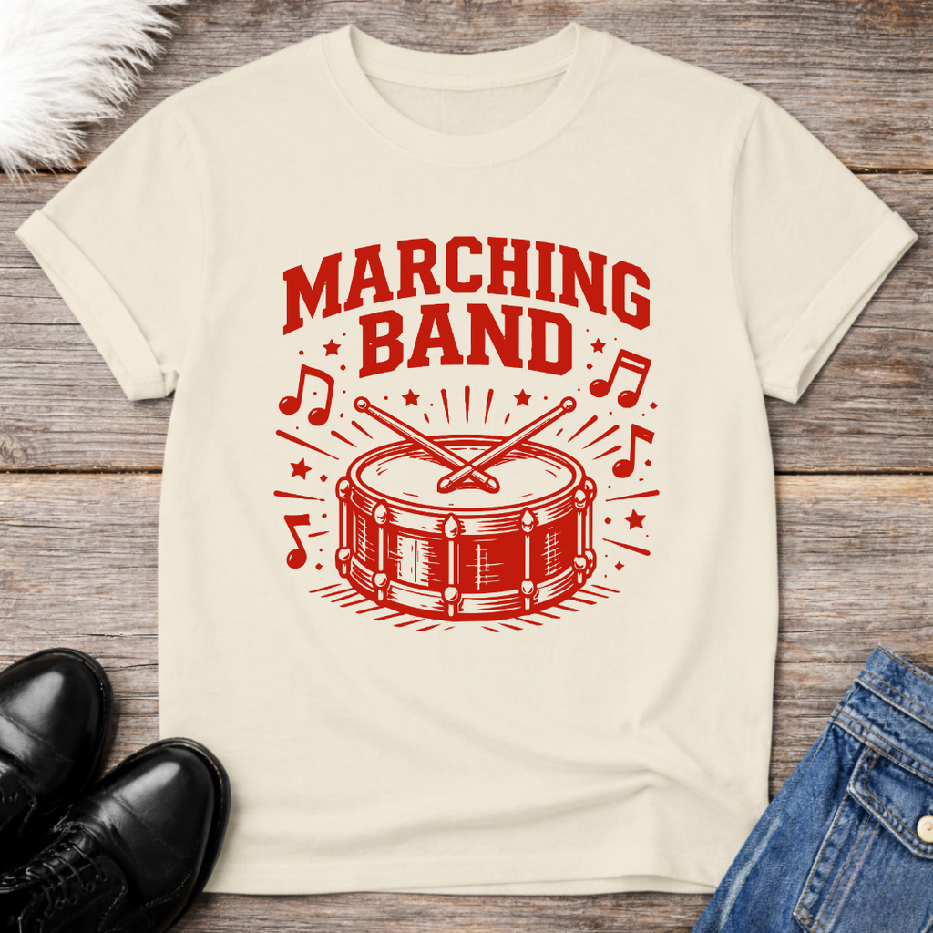 Marching Band Drum Graphic Tee