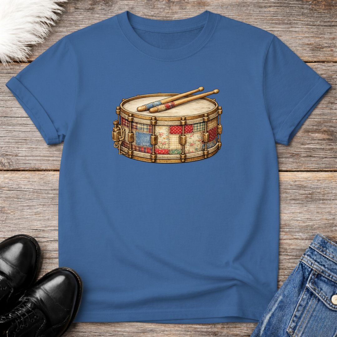 Snare Drum Faux Patchwork Tee
