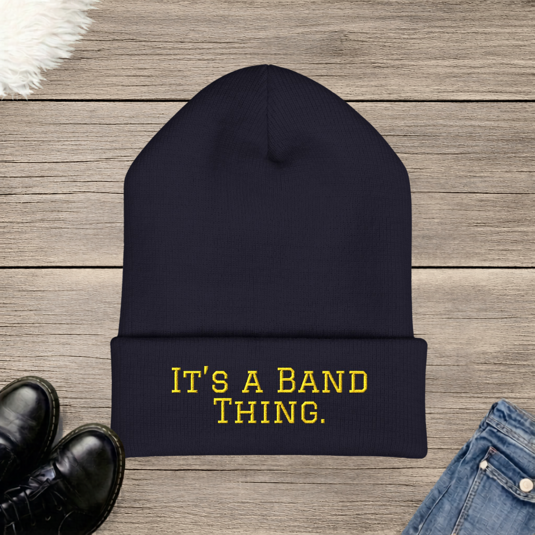 It’s a Band Thing. Embroidered Cuffed Beanie