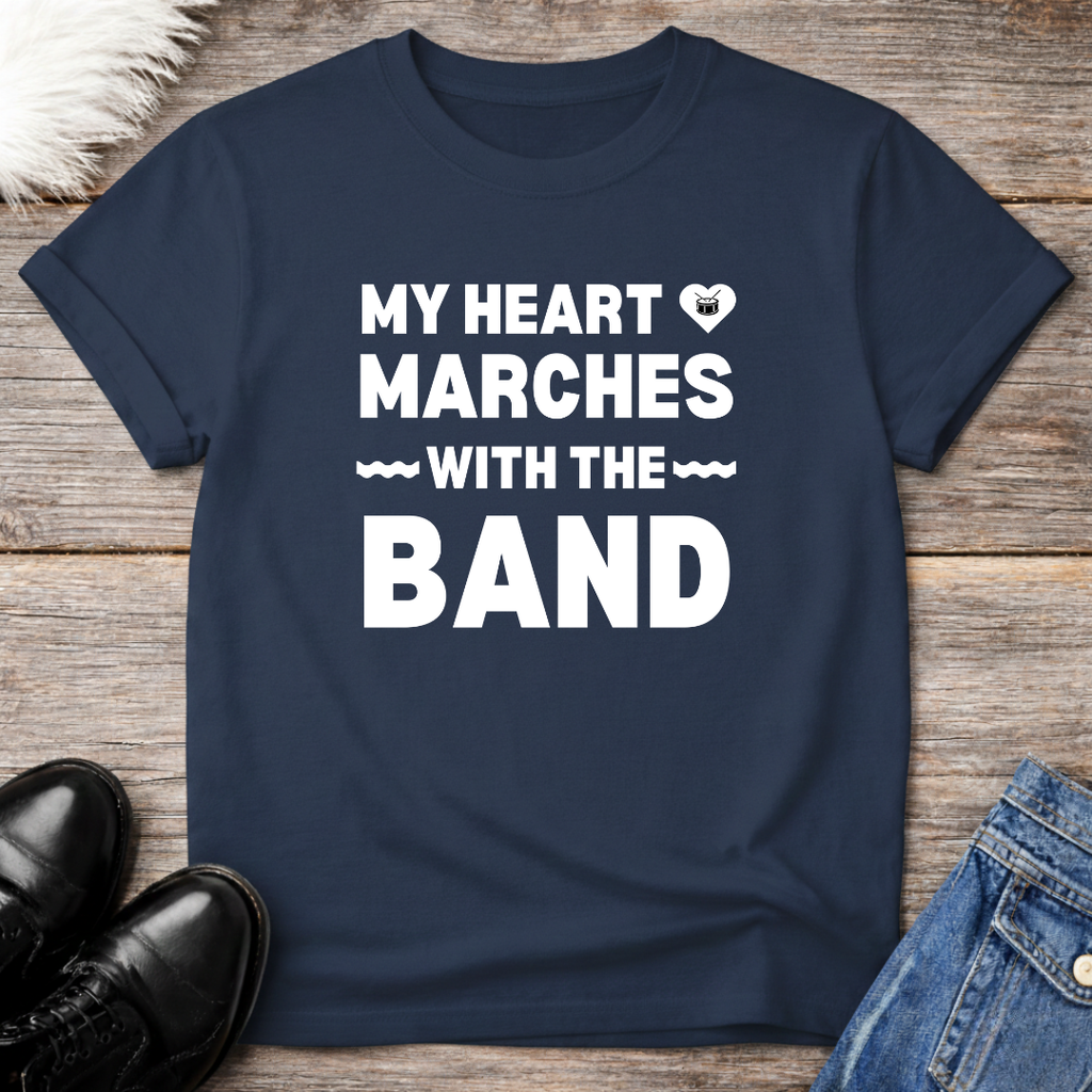 Heart Marches Drum Tee
