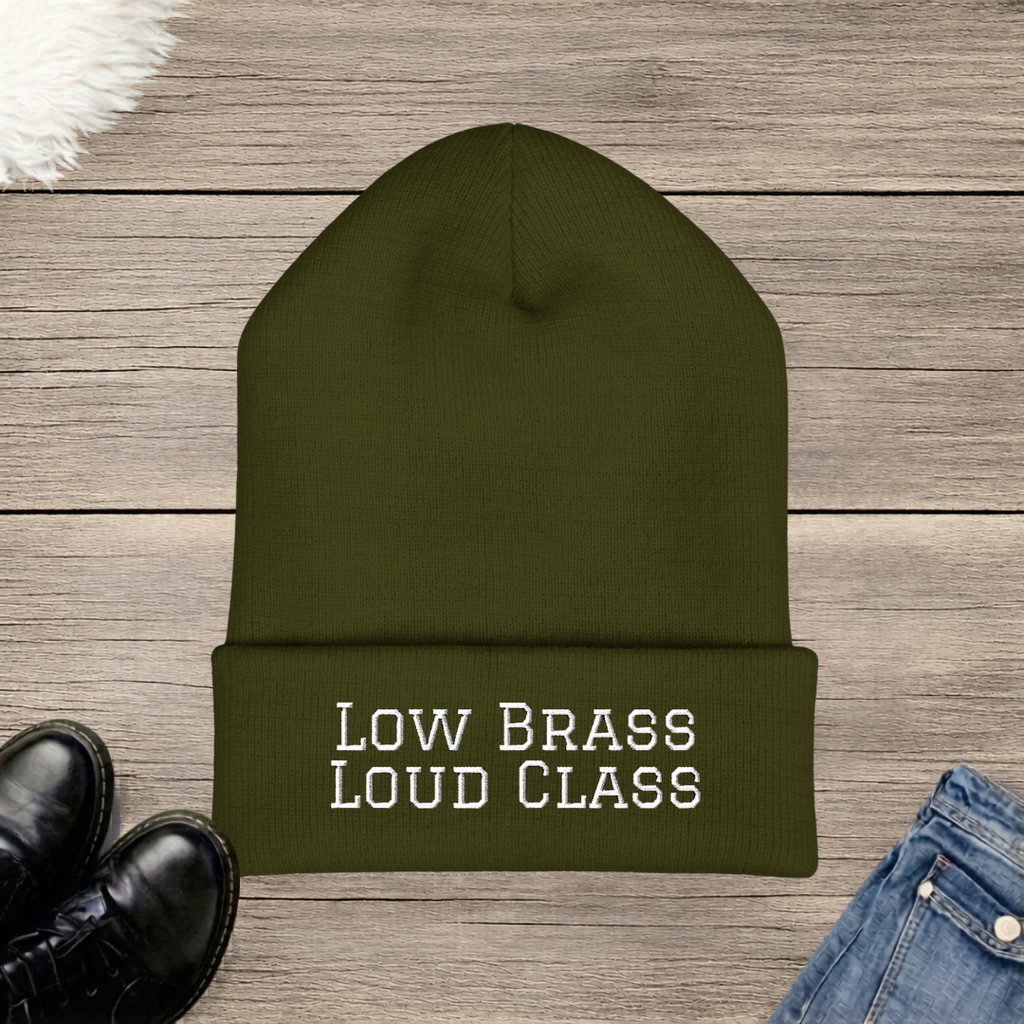 Low Brass Loud Class Embroidered Cuffed Beanie