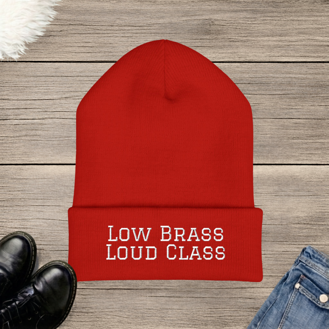 Low Brass Loud Class Embroidered Cuffed Beanie