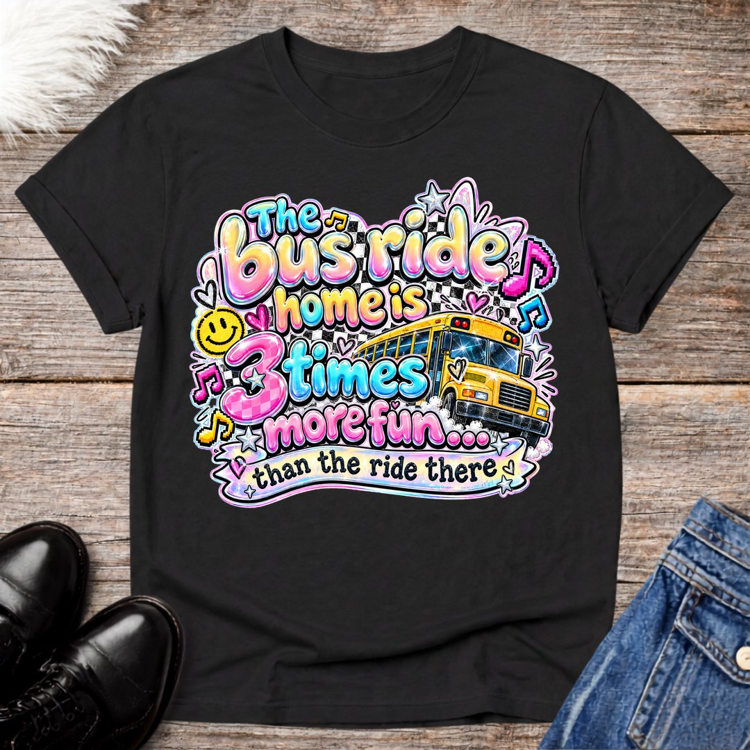 Retro Bus Ride Home Tee