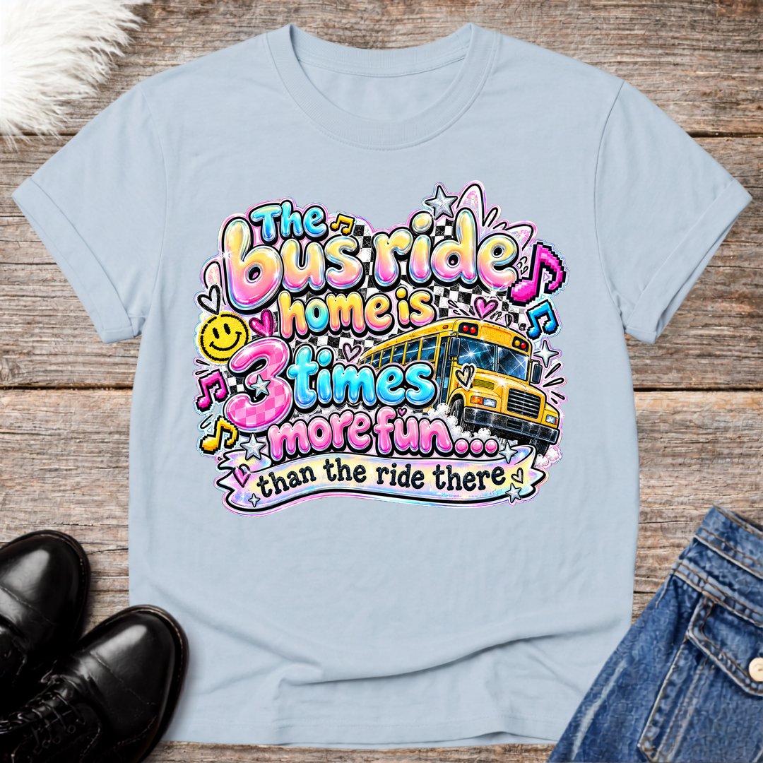 Retro Bus Ride Home Tee