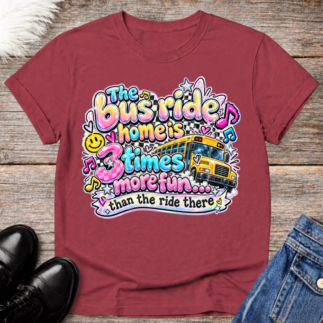 Retro Bus Ride Home Tee
