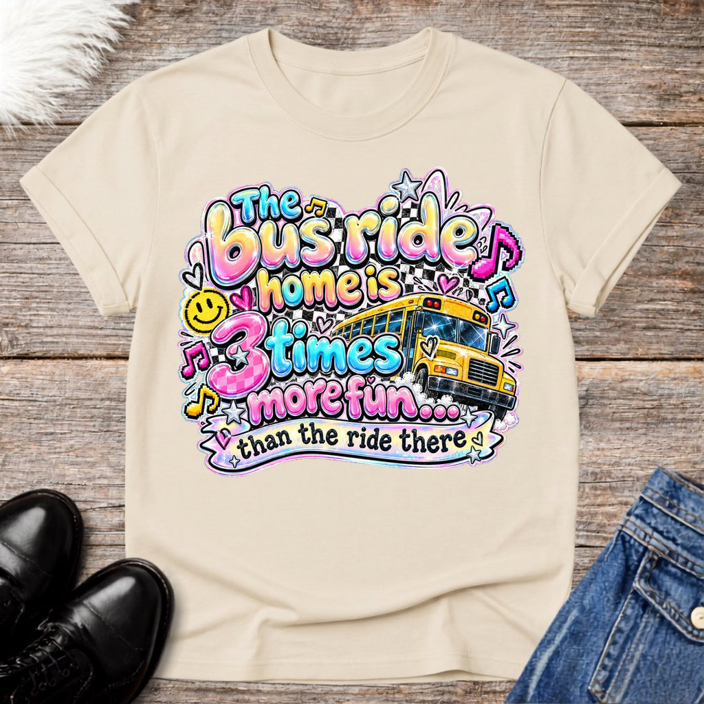 Retro Bus Ride Home Tee