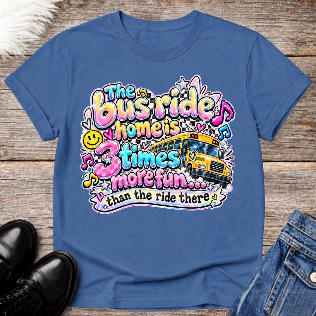 Retro Bus Ride Home Tee