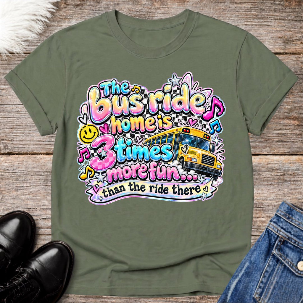 Retro Bus Ride Home Tee