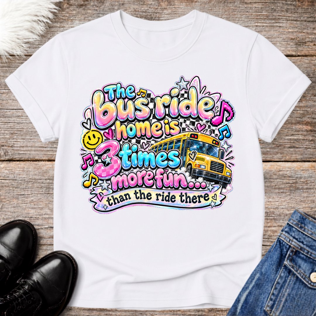 Retro Bus Ride Home Tee