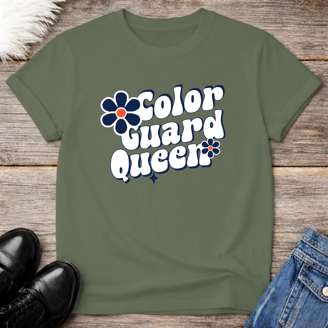 Color Guard Queen Retro Tee