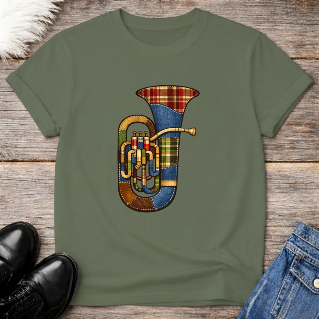 Tuba Faux Patchwork Tee