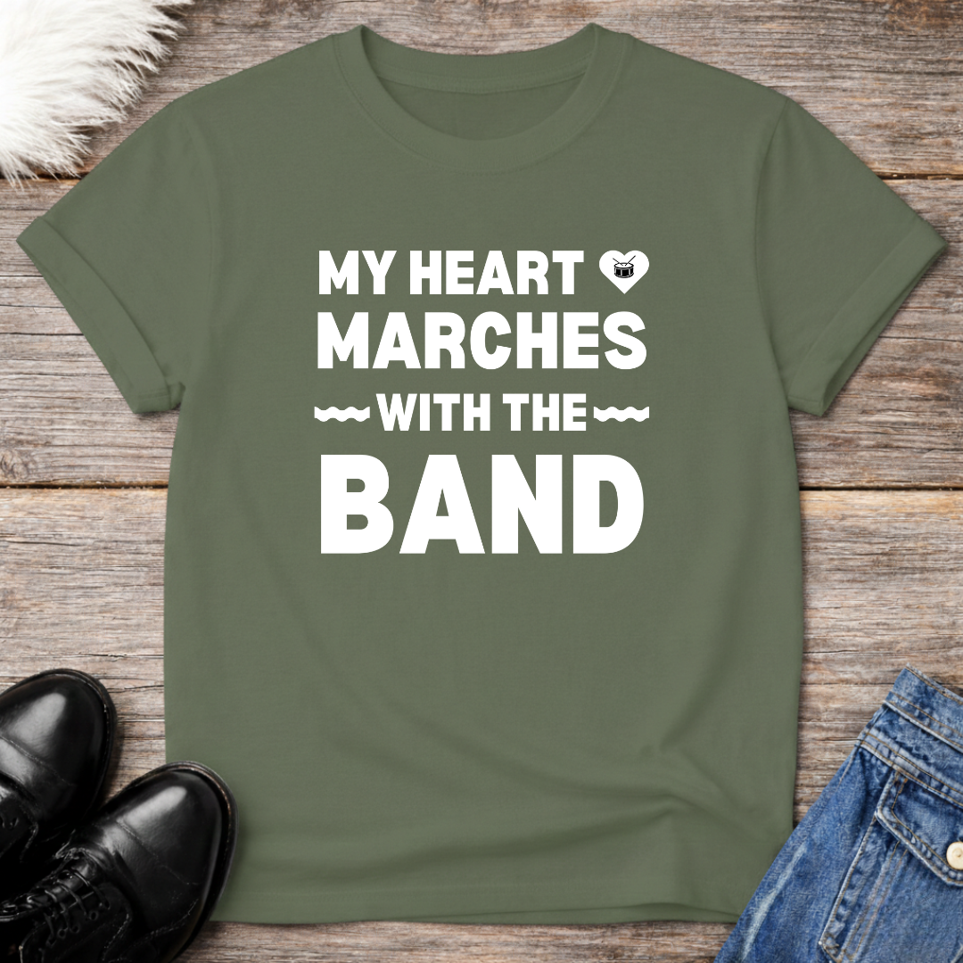 Heart Marches Drum Tee
