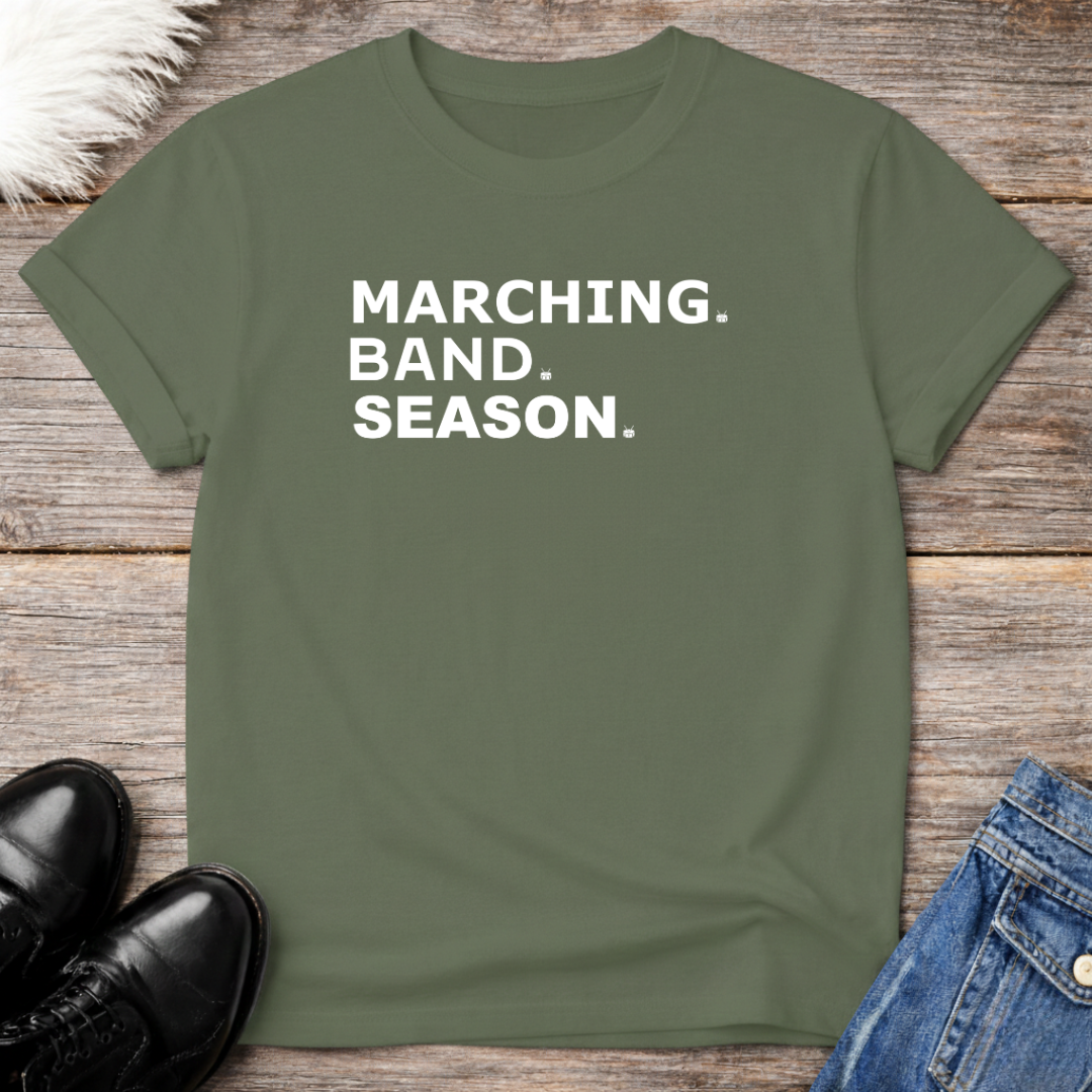 Marching Band Season Monochrome T-Shirt
