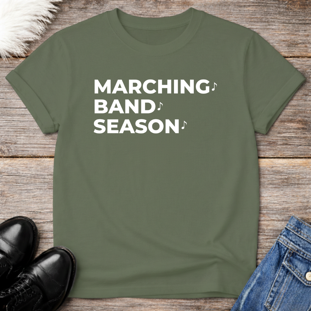 Marching Band Season Note Tee