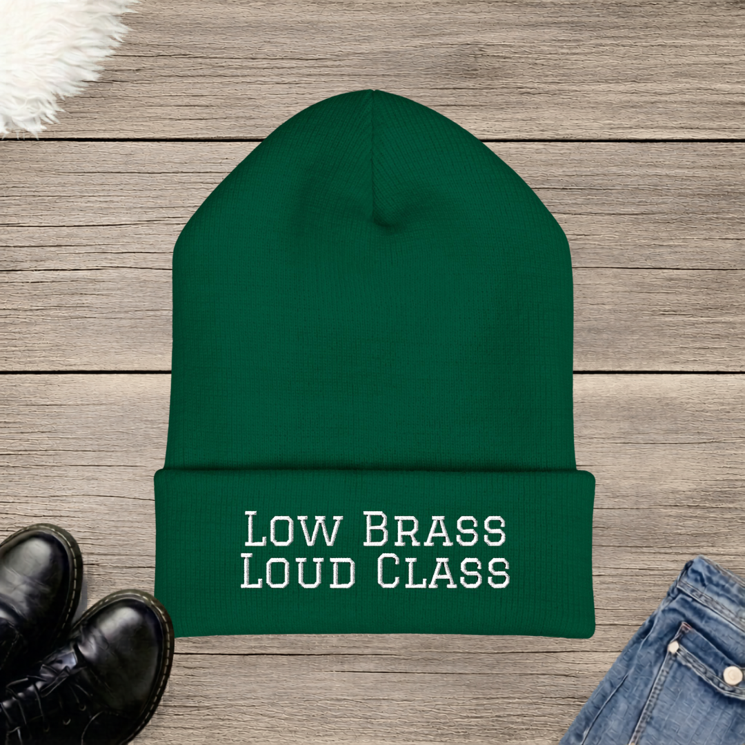 Low Brass Loud Class Embroidered Cuffed Beanie