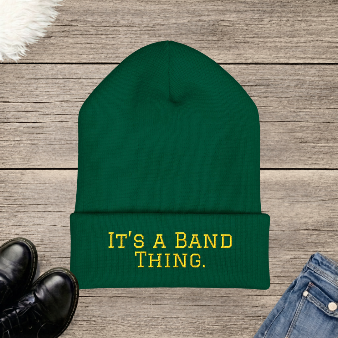 It’s a Band Thing. Embroidered Cuffed Beanie