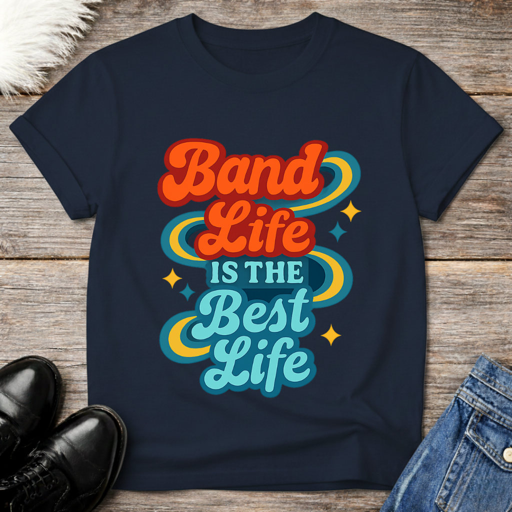 Neon Band Life Best Tee